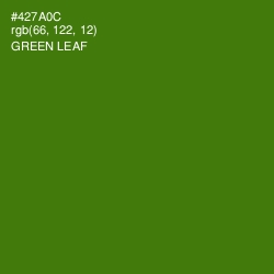 #427A0C - Green Leaf Color Image